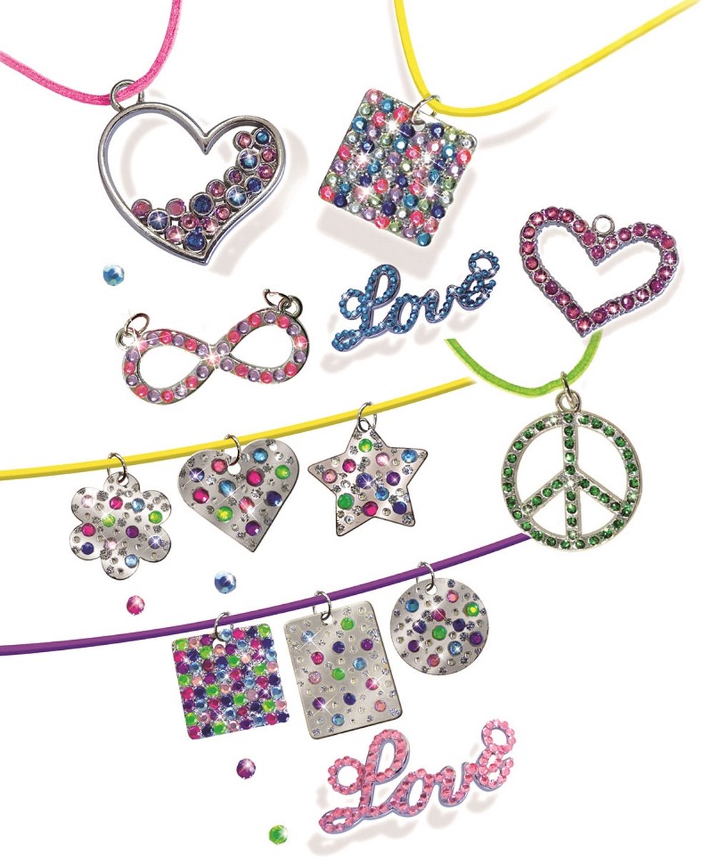 Lena sieradenset meisjes 24 x 23,5 cm staal/kunstleer/karton