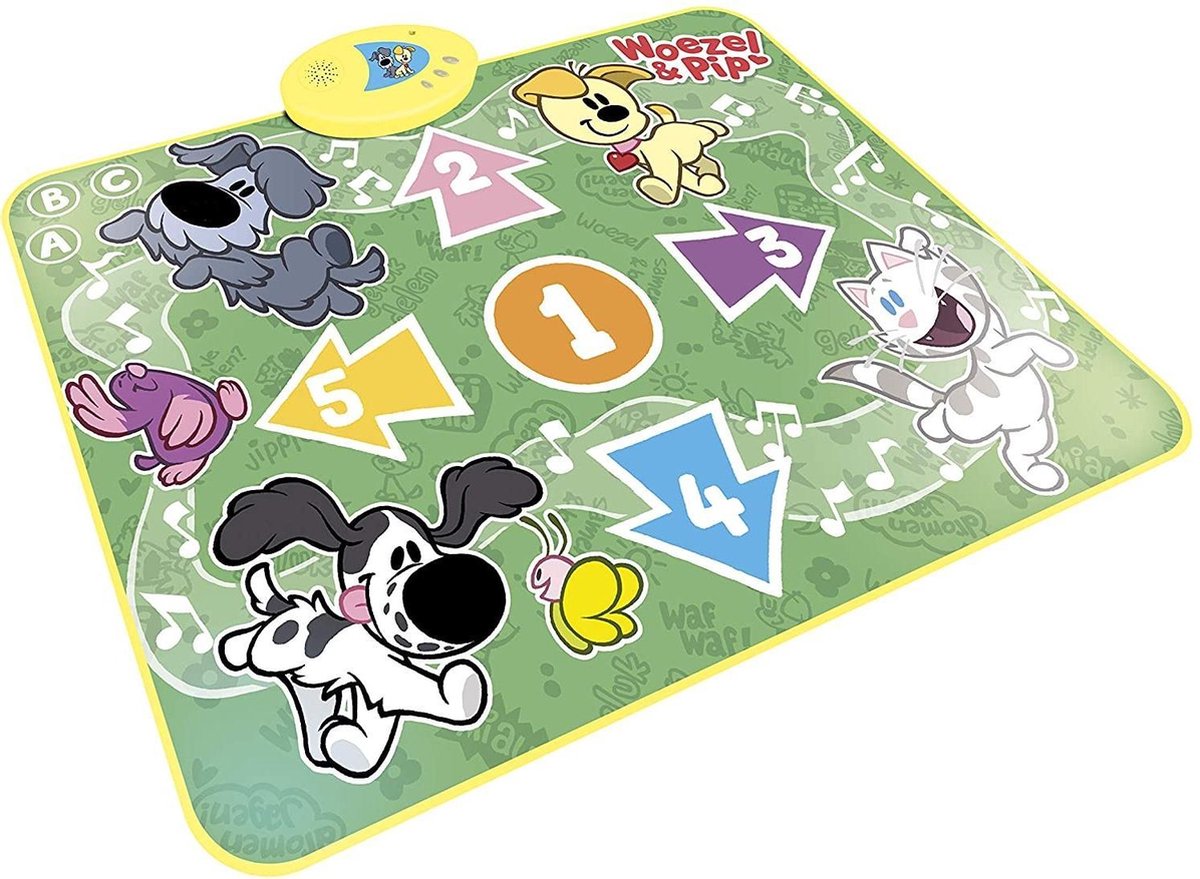 Studio 100 speelmat interactief Woezel & Pip junior 37 cm - Groen