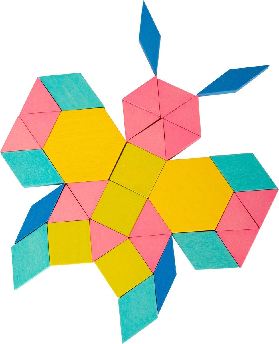 Small Foot mozaïekset tangram blokken hout 250 delig