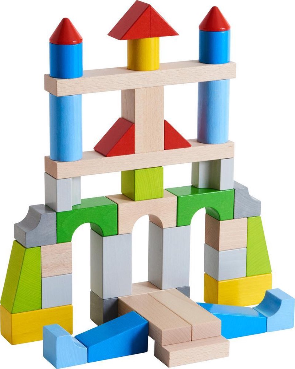 HABA bouwstenen junior hout 43 blokken