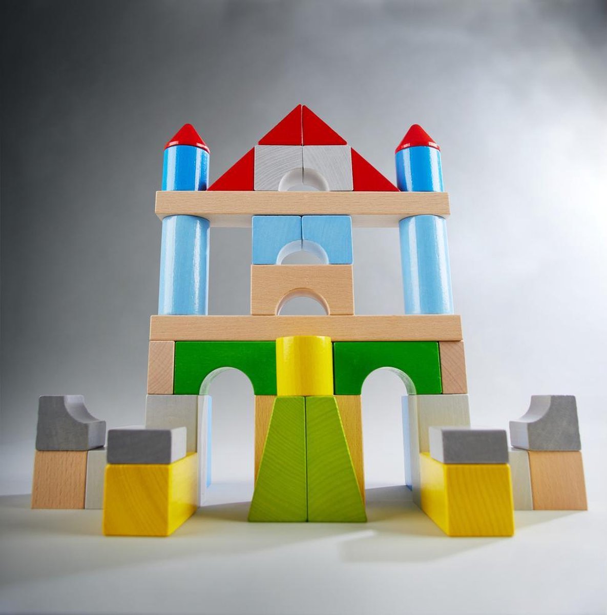 HABA bouwstenen junior hout 43 blokken