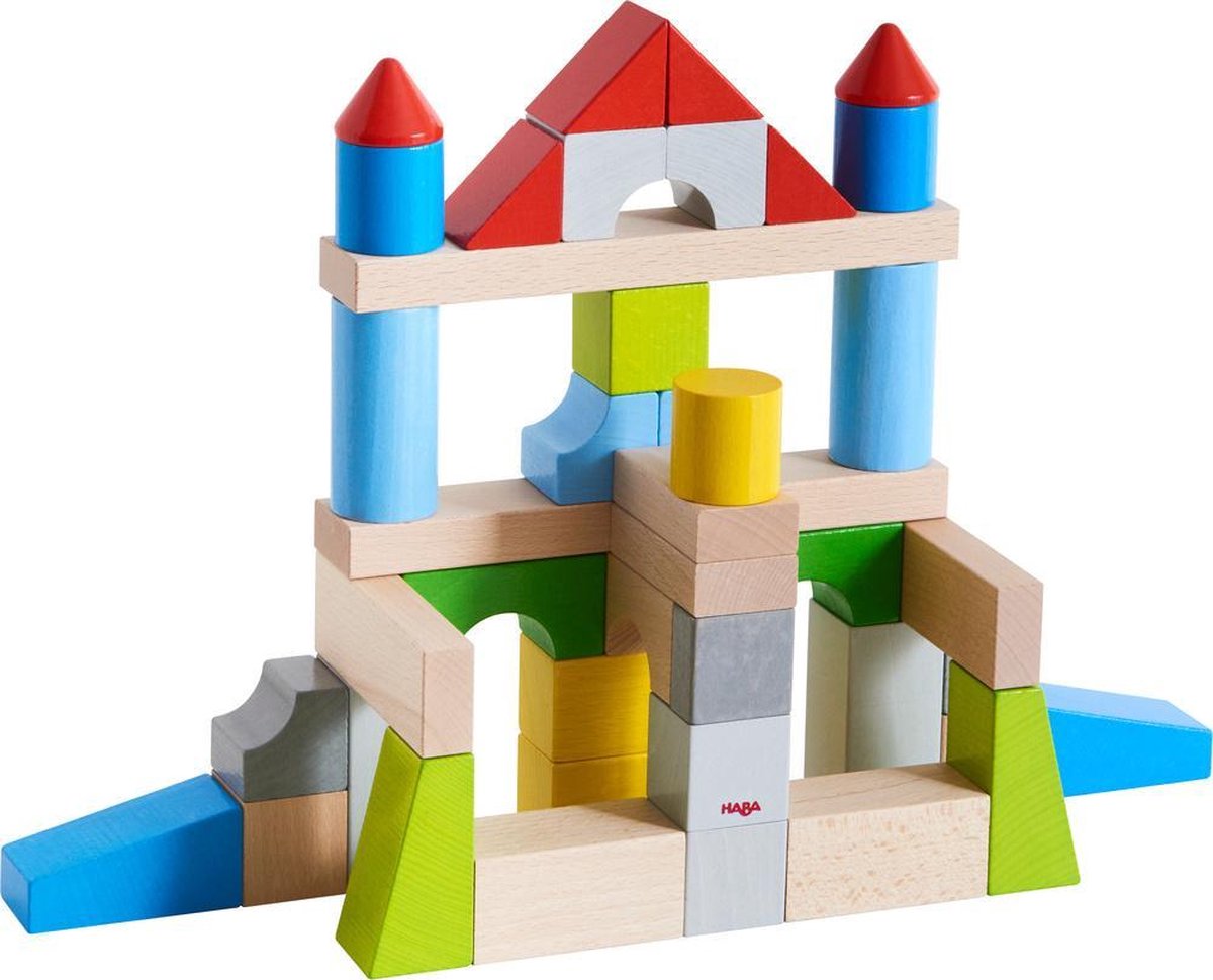 HABA bouwstenen junior hout 43 blokken