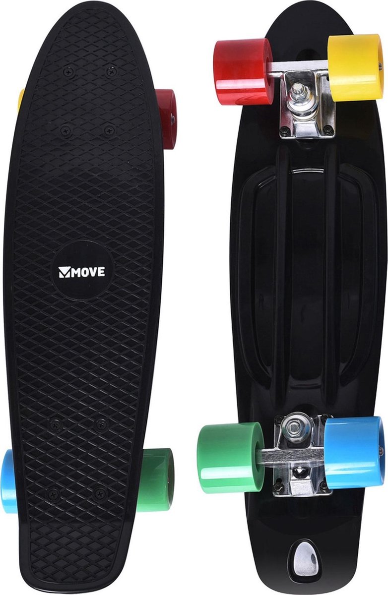 Move skateboard Old School Retro 57,5 cm aluminium - Bruin