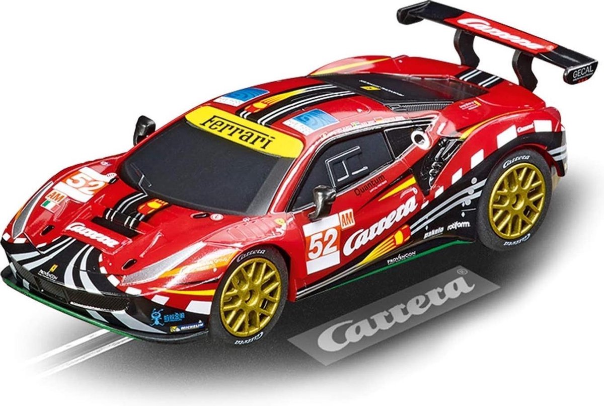 Carrera racebaanauto Ferrari 488 GTE AF Corse nr. 52 1:43 - Rood