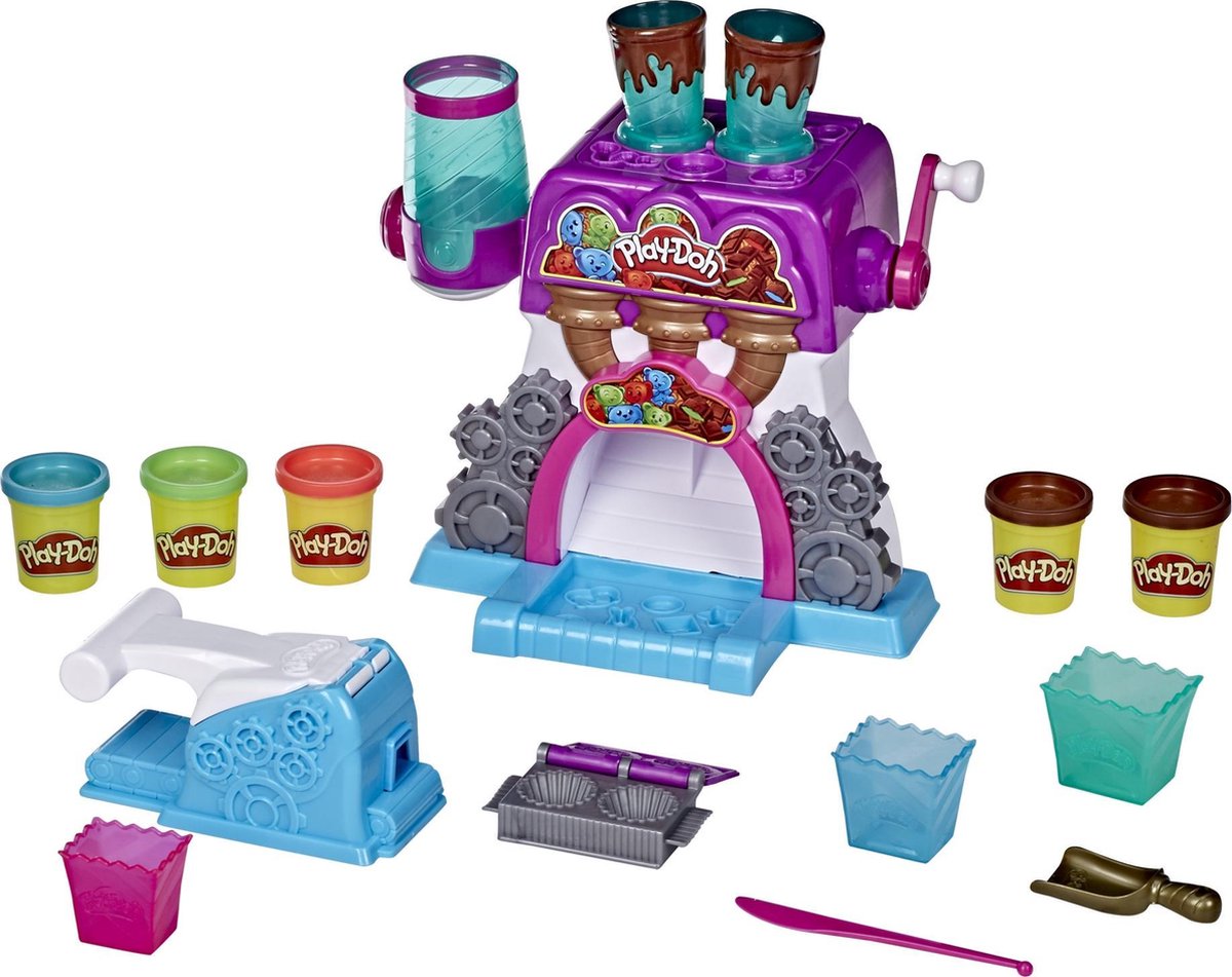 Hasbro Play Doh kleiset Candy Delight junior roze/blauw 13 delig