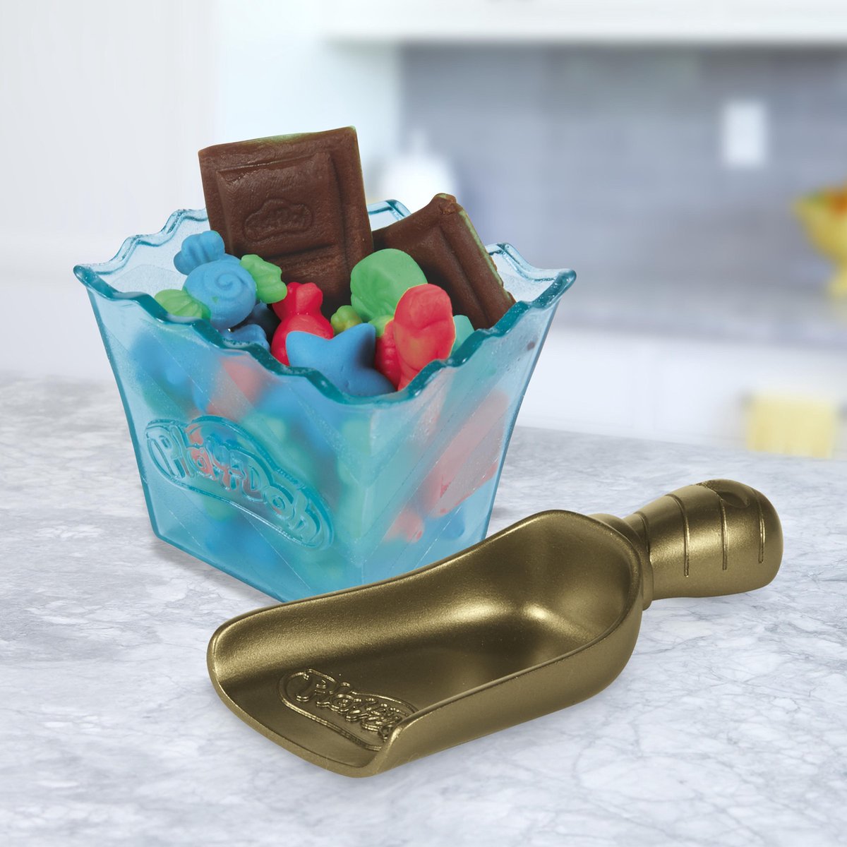 Hasbro Play Doh kleiset Candy Delight junior roze/blauw 13 delig