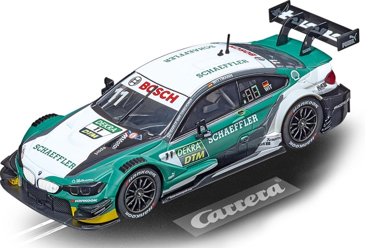 Carrera racebaanauto Evolution BMW M4 DTM 1:32 groen/wit