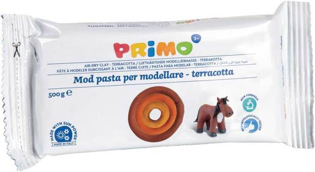 Primo boetseerklei 500 gram junior terracotta