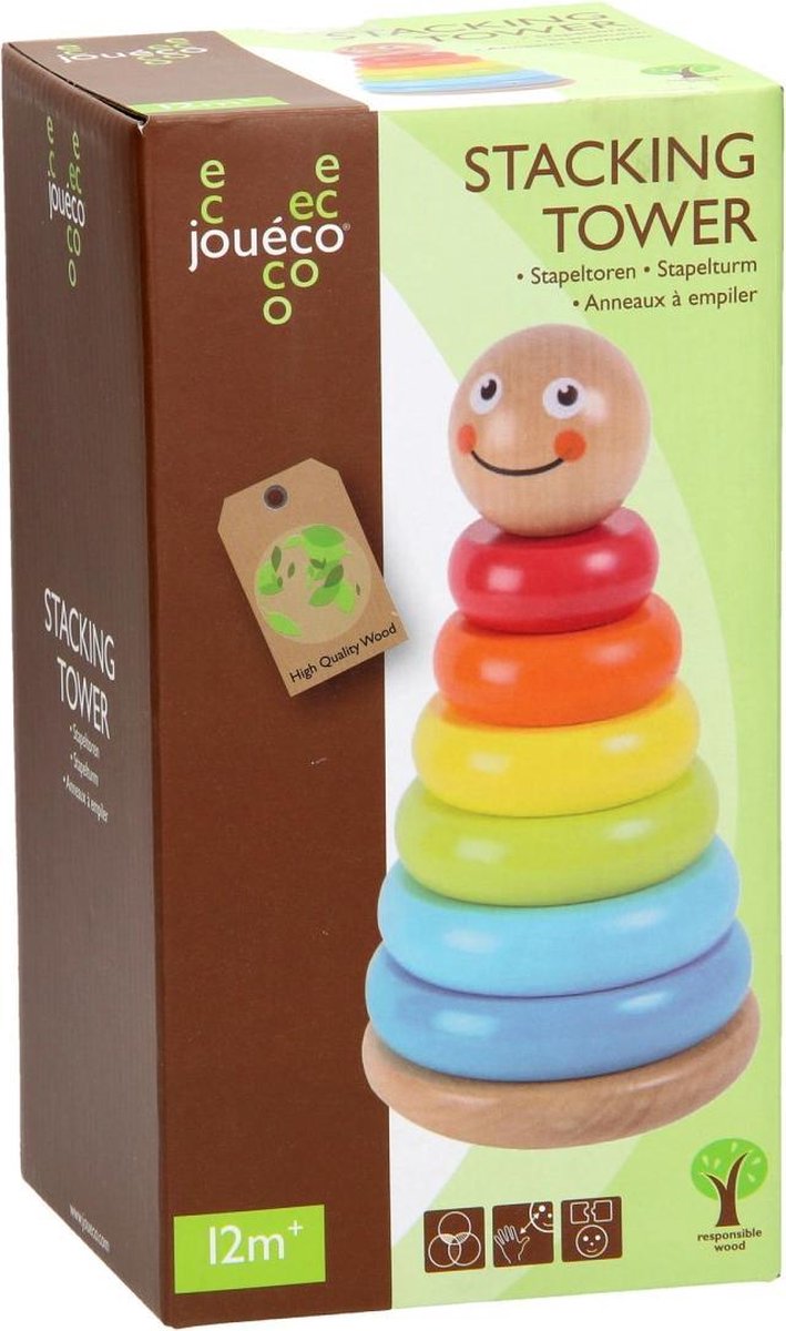 Joueco Jouéco Stapeltoren 7 delig 20 cm