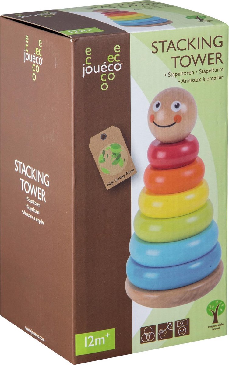 Joueco Jouéco Stapeltoren 7 delig 20 cm