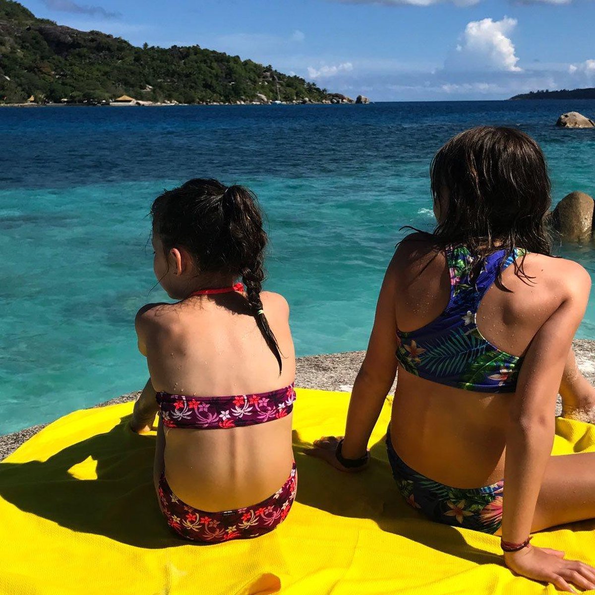 Ekobo strandlaken Go organisch katoen 200x100 cm zalmroze - Rood