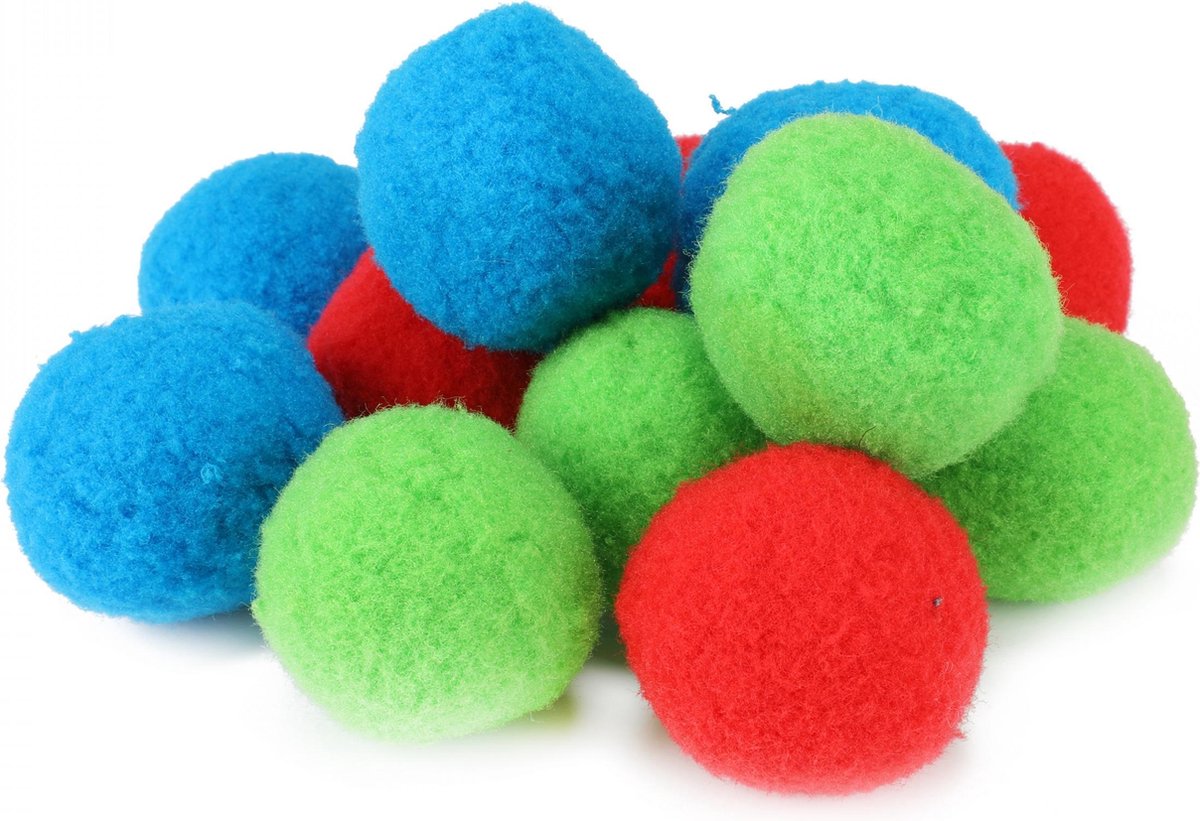 Toi-Toys Toi Toys splashballen foam/rood/groen 12 stuks - Blauw