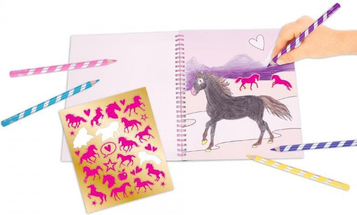 Miss Melody kleurboek meisjes 24 cm papier