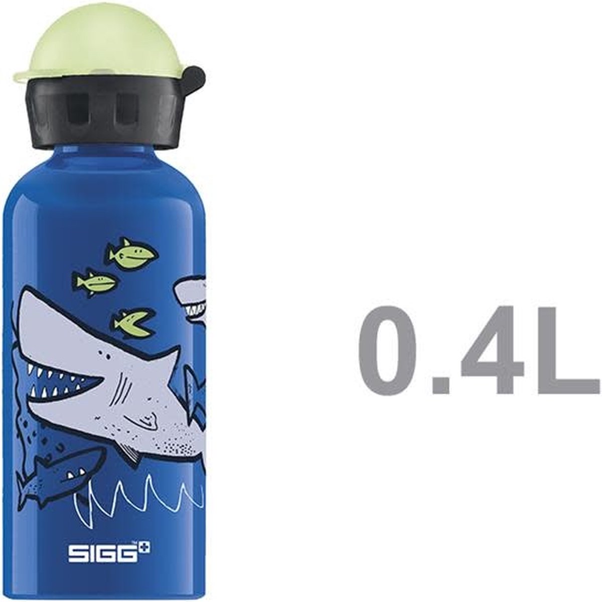 Sigg drinkbeker Sharkies jongens 0,4 liter aluminium - Blauw