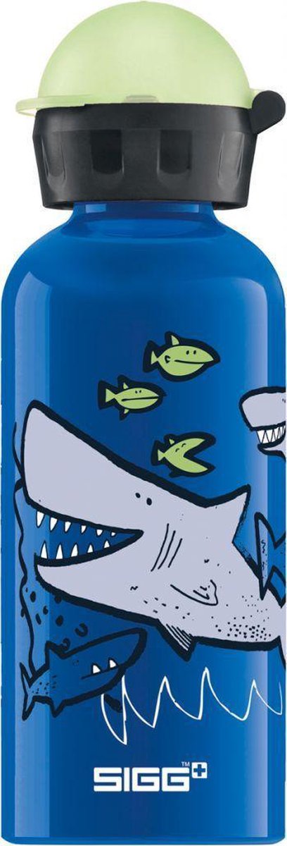 Sigg drinkbeker Sharkies jongens 0,4 liter aluminium - Blauw