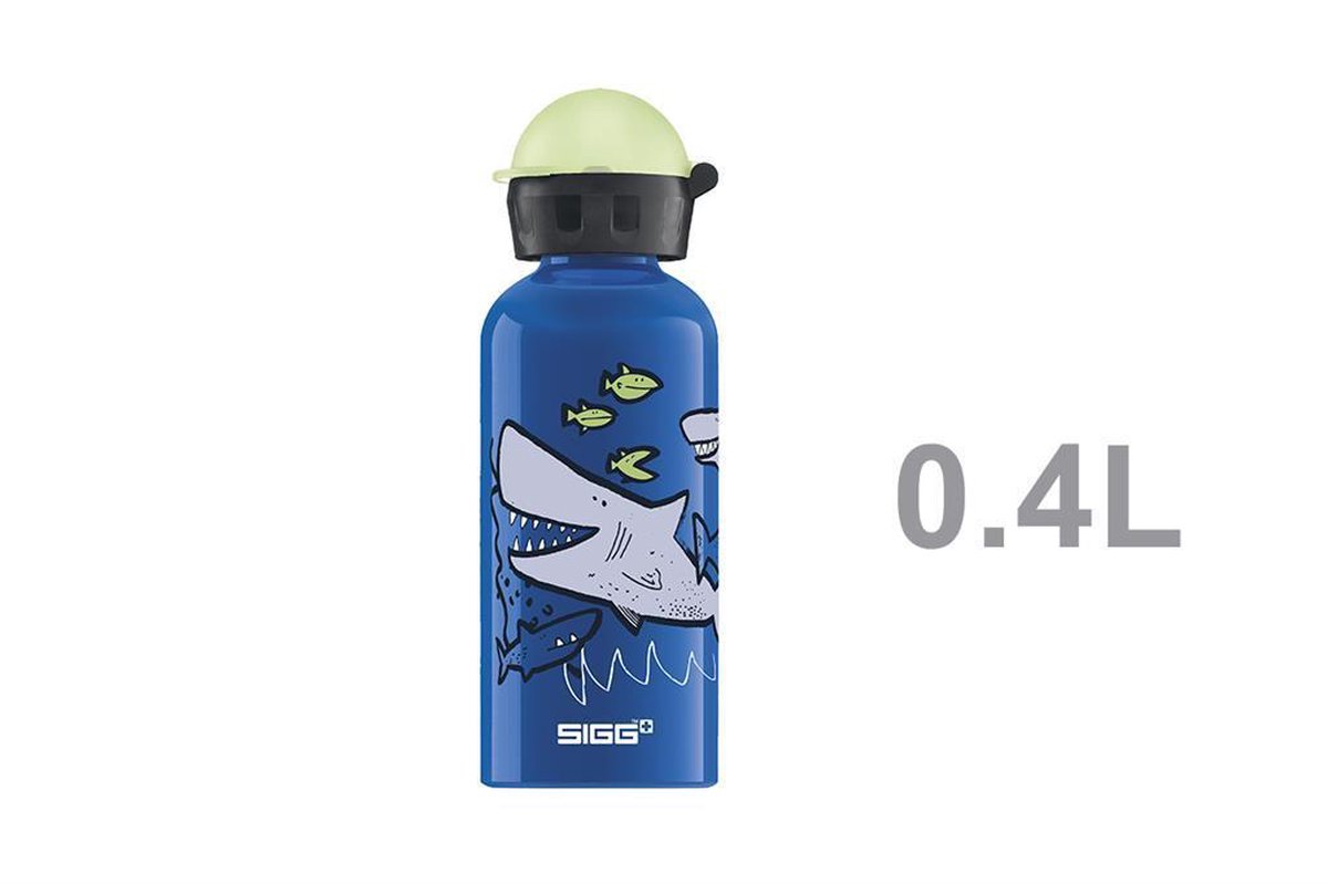 Sigg drinkbeker Sharkies jongens 0,4 liter aluminium - Blauw