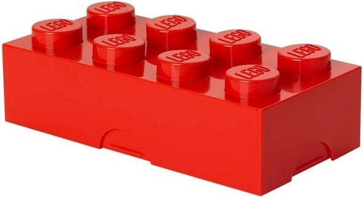 Room Copenhagen LEGO btrommel Brick 8 junior 20 x 10 x 7,5 cm PP - Rojo