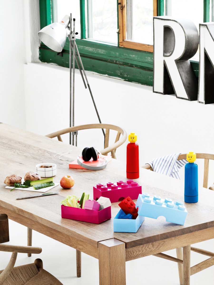 Room Copenhagen LEGO btrommel Brick 8 junior 20 x 10 x 7,5 cm PP - Rood