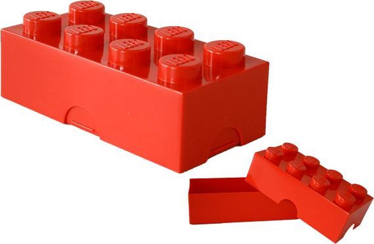 Room Copenhagen LEGO btrommel Brick 8 junior 20 x 10 x 7,5 cm PP - Rood