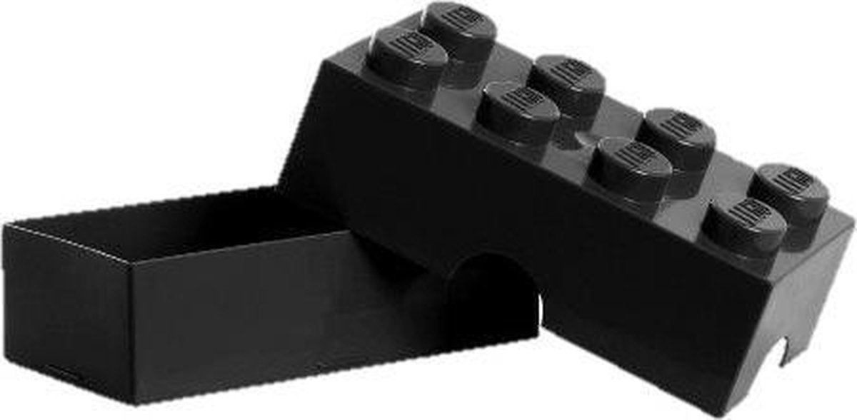 Lego broodtrommel Brick 8 junior 20 x 10 x 7,5 cm PP - Negro