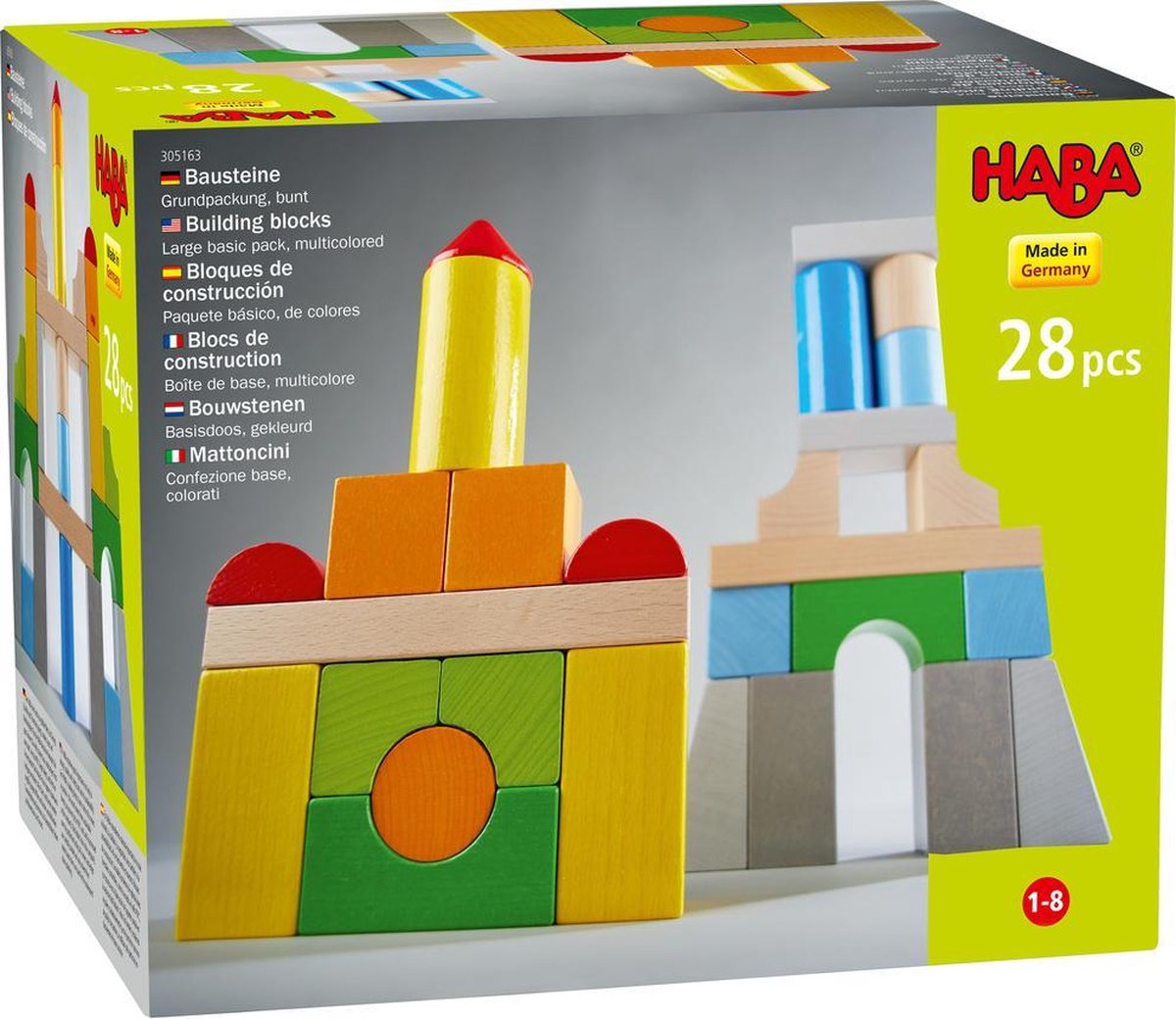 HABA bouwstenen junior hout 28 blokken