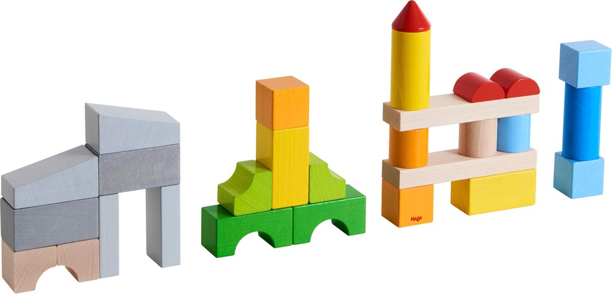 HABA bouwstenen junior hout 28 blokken