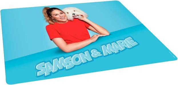 Studio 100 placemat Samson en Marie 41,5 cm - Blauw