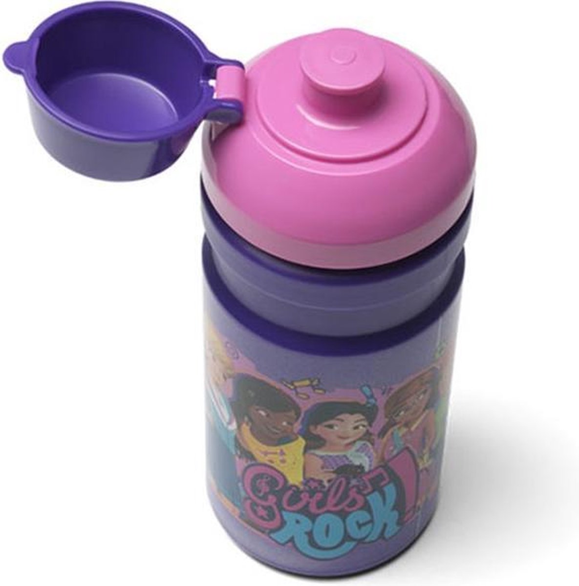 Lego lunchset Friends meisjes 17 x 13,5 cm pp roze/ 2 delig - Paars