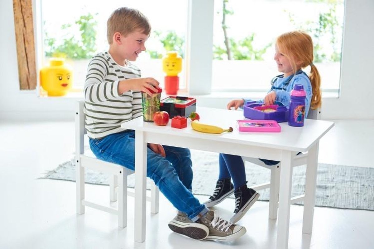 Lego lunchset Friends meisjes 17 x 13,5 cm pp roze/ 2 delig - Paars