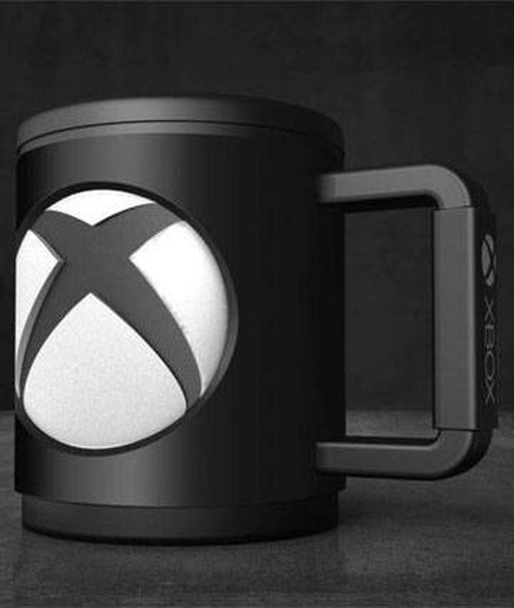 Paladone mok XBox 450 ml keramiek 300 gram/wit - Zwart