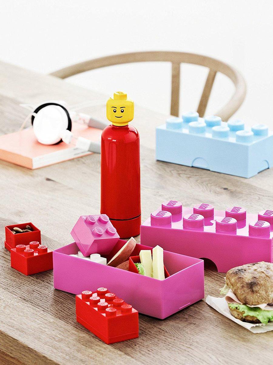 Lego broodtrommel Brick 8 junior 20 x 10 x 7,5 cm PP - Roze