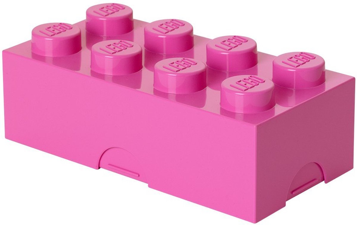 Lego broodtrommel Brick 8 junior 20 x 10 x 7,5 cm PP - Roze