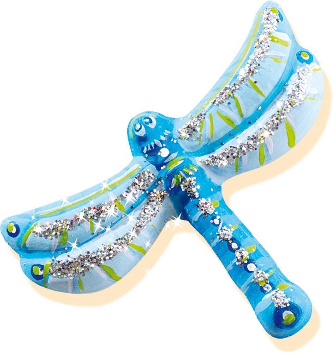 Ses gips gieten en schilderen Vlinders junior 4 delig