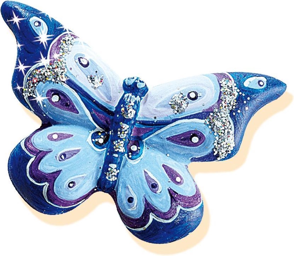 Ses gips gieten en schilderen Vlinders junior 4 delig