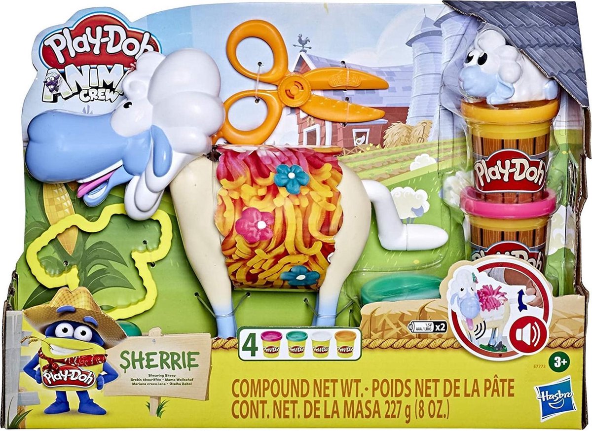 Hasbro Play Doh kleiset schaap Sherrie junior 9 delig