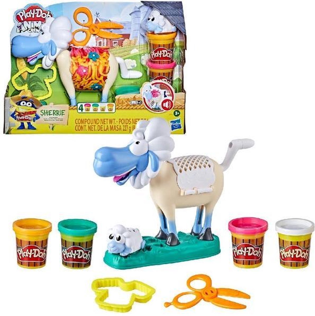 Hasbro Play Doh kleiset schaap Sherrie junior 9 delig
