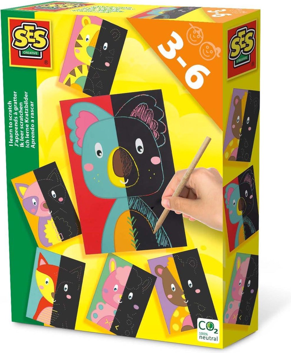 Ses kraskaarten junior karton 7 delig