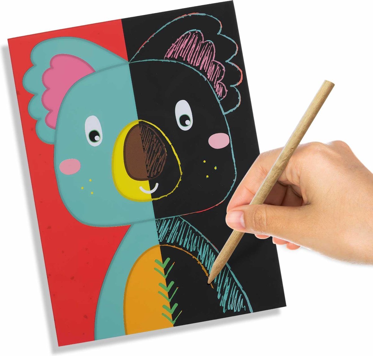 Ses kraskaarten junior karton 7 delig