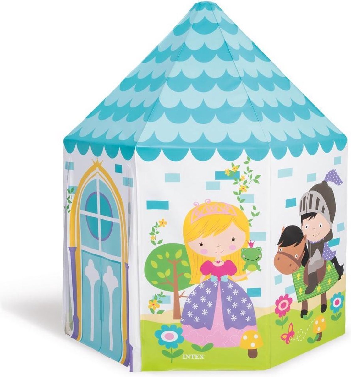 Intex speeltent Princess junior 130 x 104 cm vinyl blauw