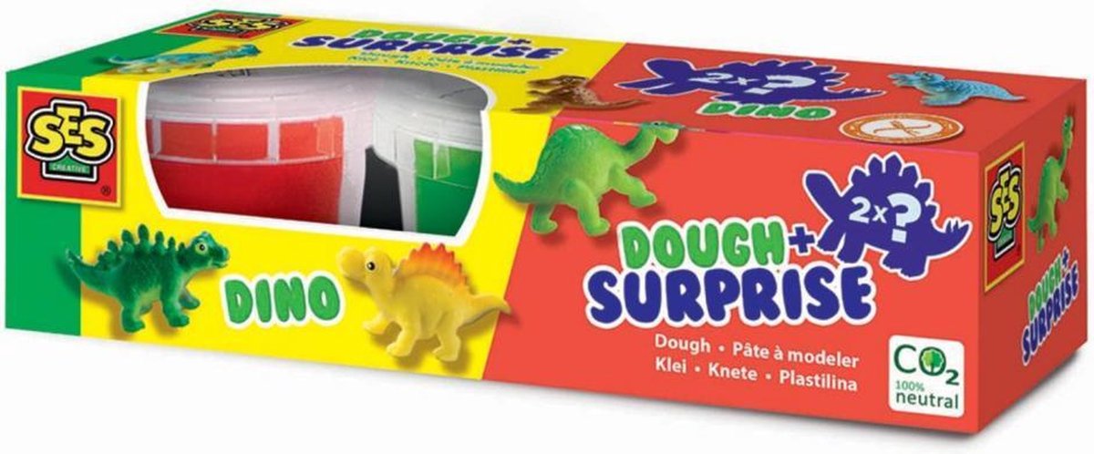 Ses klei Dino junior/groen 2 delig - Rood