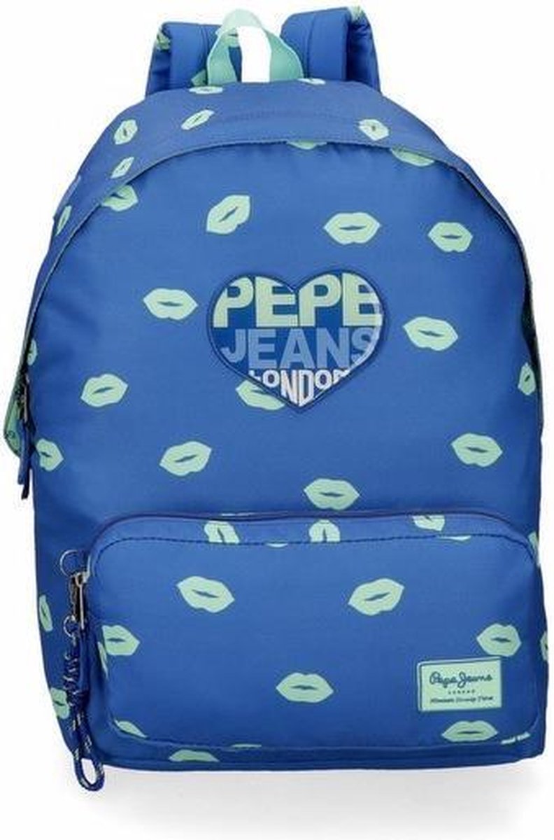 Pepe Jeans rugzak meisjes 16 liter 42 x 31 cm polyester - Blauw