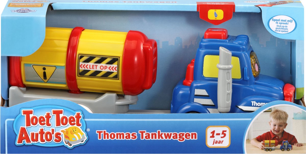 Vtech Toet Toet Auto': Thomas Tankwagen 22,5 cm blauw/geel