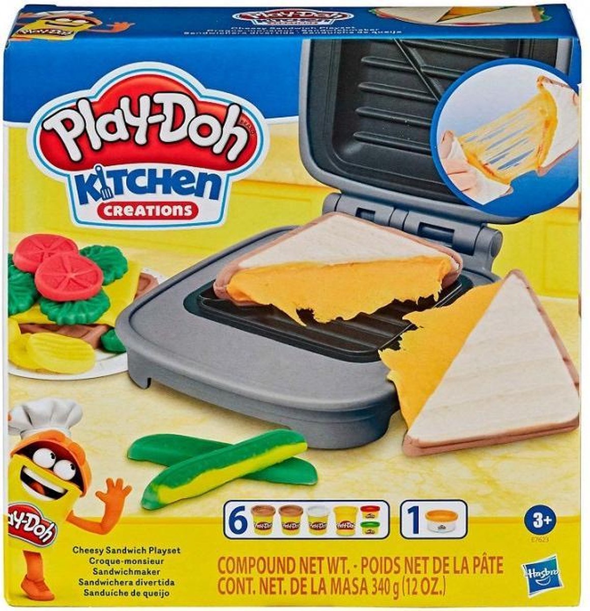 Play doh kleiset Cheesy Sandwich junior 12 delig