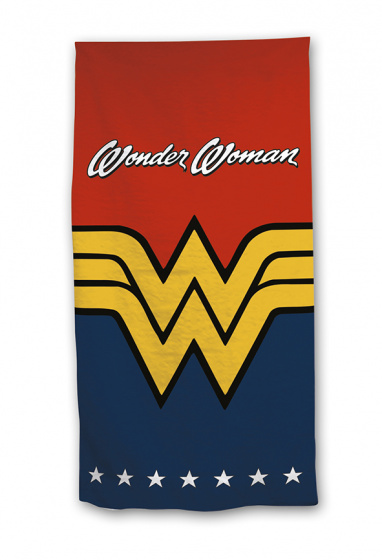 DC Comics strandlaken Wonder Woman 70 x 140 cm katoen - Blauw