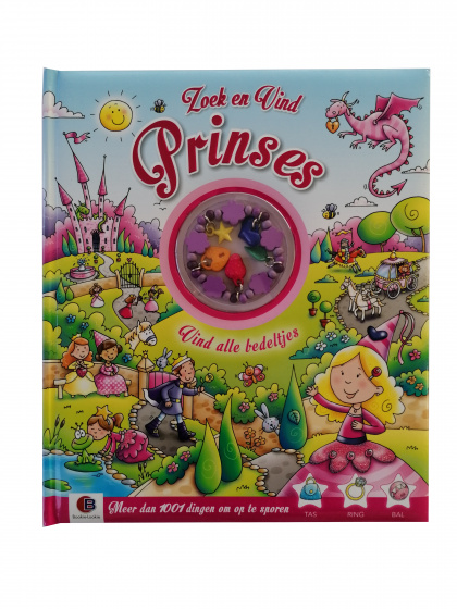 Bookie-Lookie hobbyboek Zoek en Vind: prinses papier (NL) - Roze