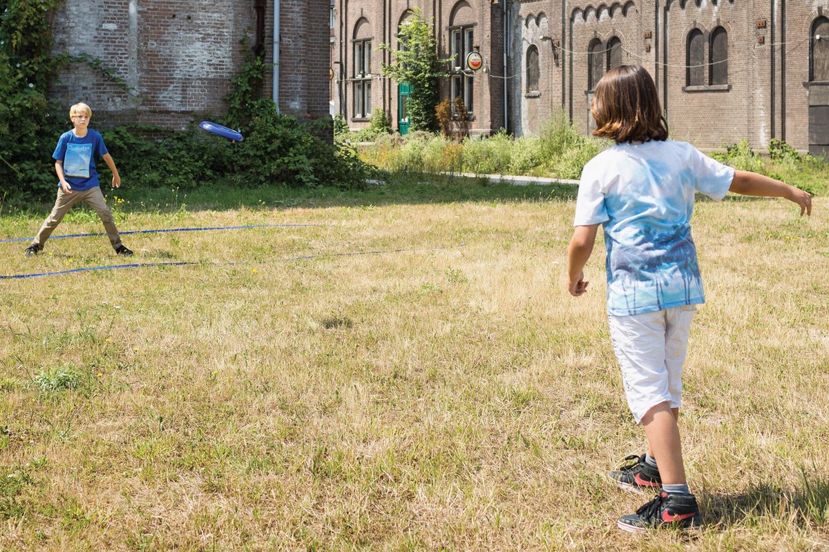 BS Toys frisbeeset Ultimate Disk hout 8 delig - Blauw