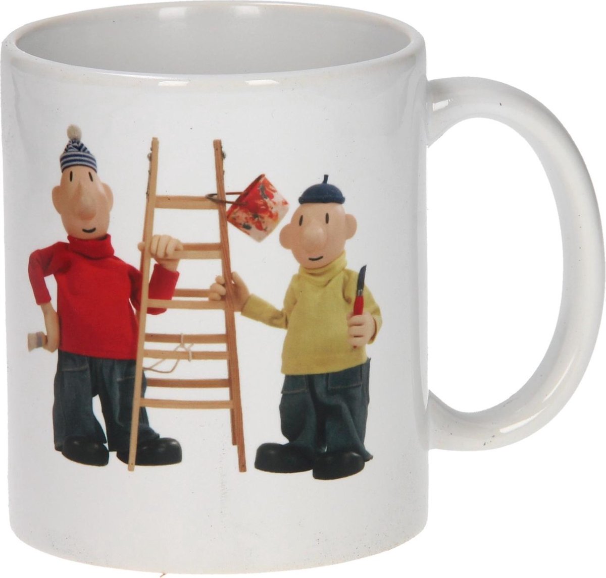 Buurman en Buurman mok junior ladder 12 x 11 cm keramiek - Wit