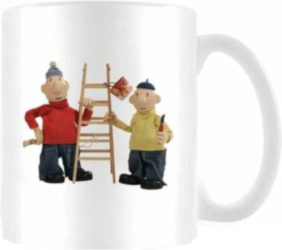 Buurman en Buurman mok junior ladder 12 x 11 cm keramiek - Wit