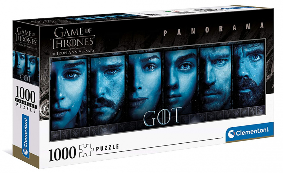 Clementoni legpuzzel Game Of Thrones blauw/zwart 1000 stukjes