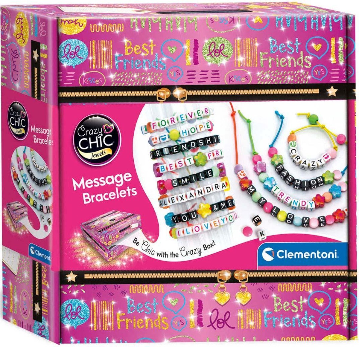 Clementoni armbanden maken Crazy Chic meisjes - Roze